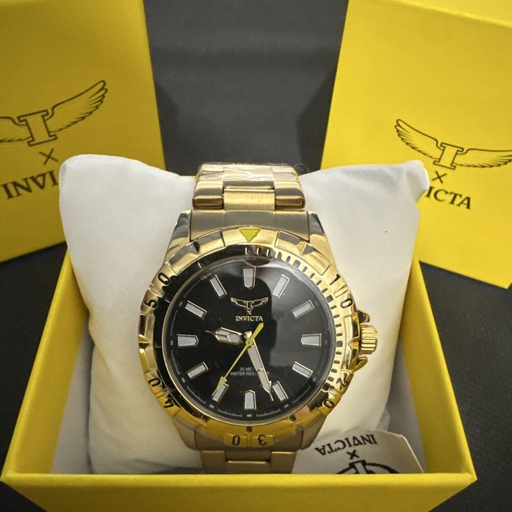 Invicta Specialty I by Invicta Men's Watch - 42mm, Gold/Black SS (69032)